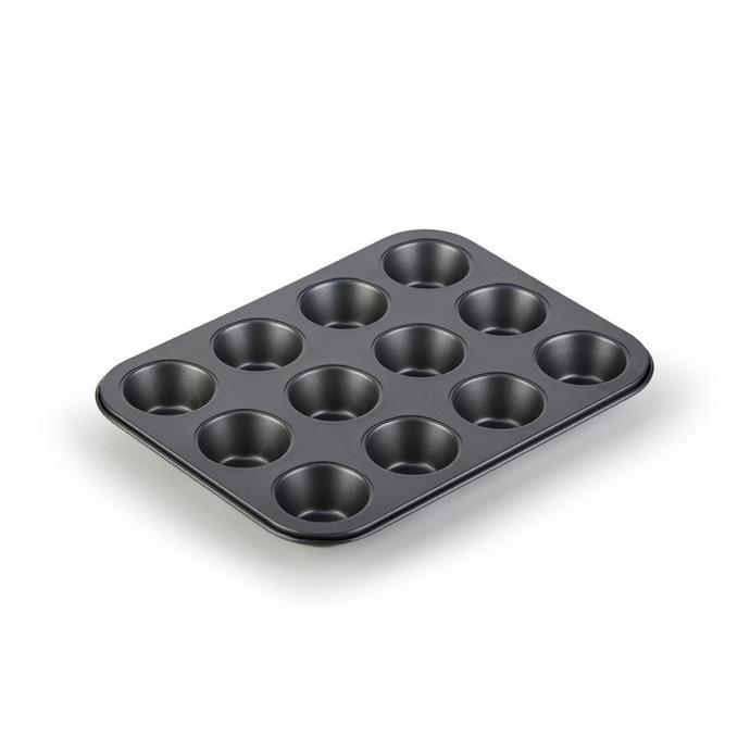 Muffinbageform 12 stk - Tescoma Delicia, antracit billede