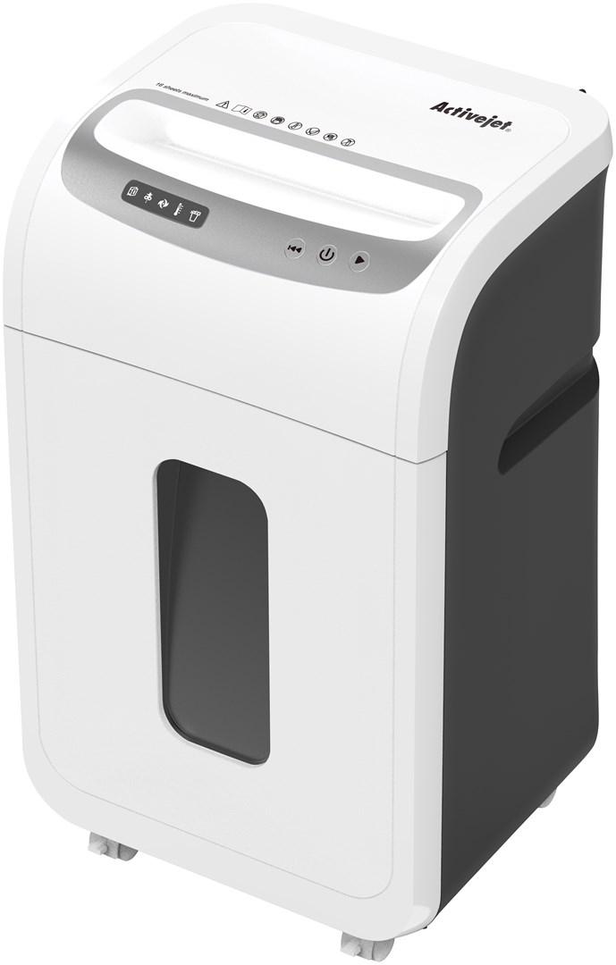 Makulator Activejet ASH-1602M P-5, 28 l, micro-cut, hvid billede