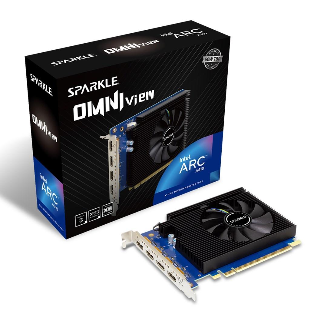 Grafikkort SPARKLE Intel Arc A310 Omni View 4GB GDDR6 billede