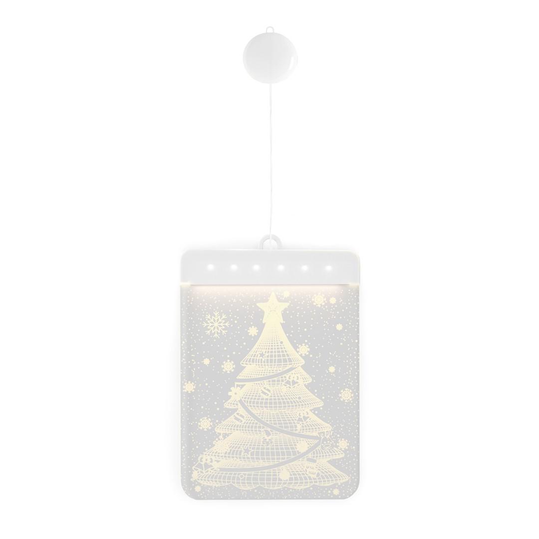 Julebelysning vinduesophæng - AmeliaHome Christmas Tree, transparent, indendørs billede