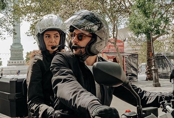 Trådløs motorcykel-intercom SENA 3S Plus Boom Bluetooth 4,1 - 400 m billede