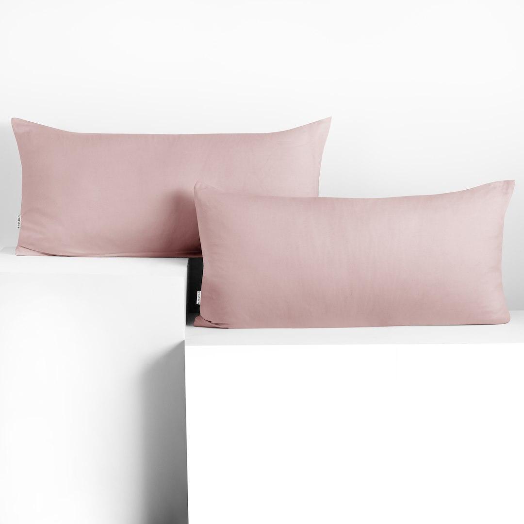 Pudebetræk 40x120 jersey - DecoKing Amber, pudderlyserød billede