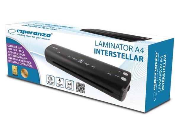 Lamineringsmaskine A4 - Esperanza Interstellar (sort)