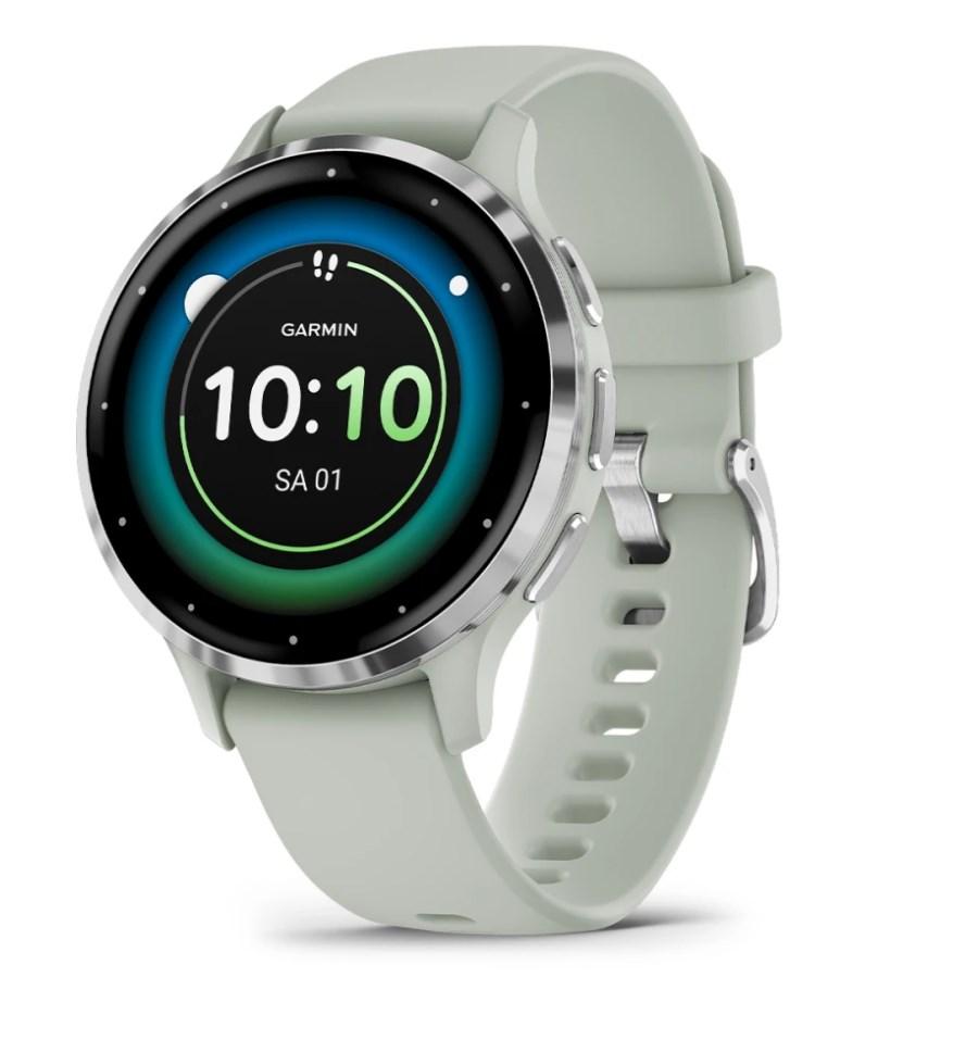 Smartwatch Garmin Venu 3S 41 mm - AMOLED, GPS, grå/sølv