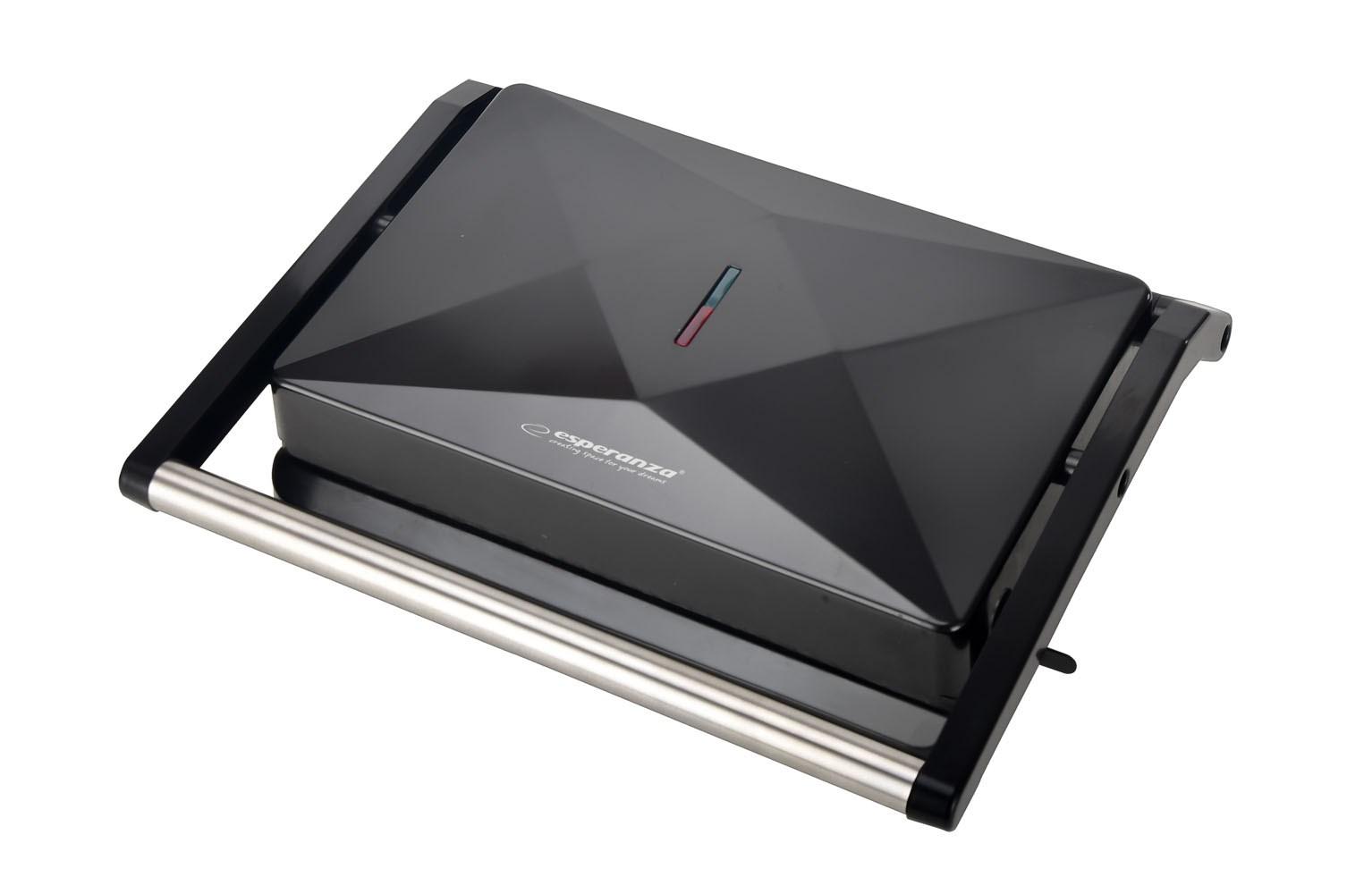 Elgrill kontaktgrill – Esperanza Peperone 850 W, keramisk belægning billede