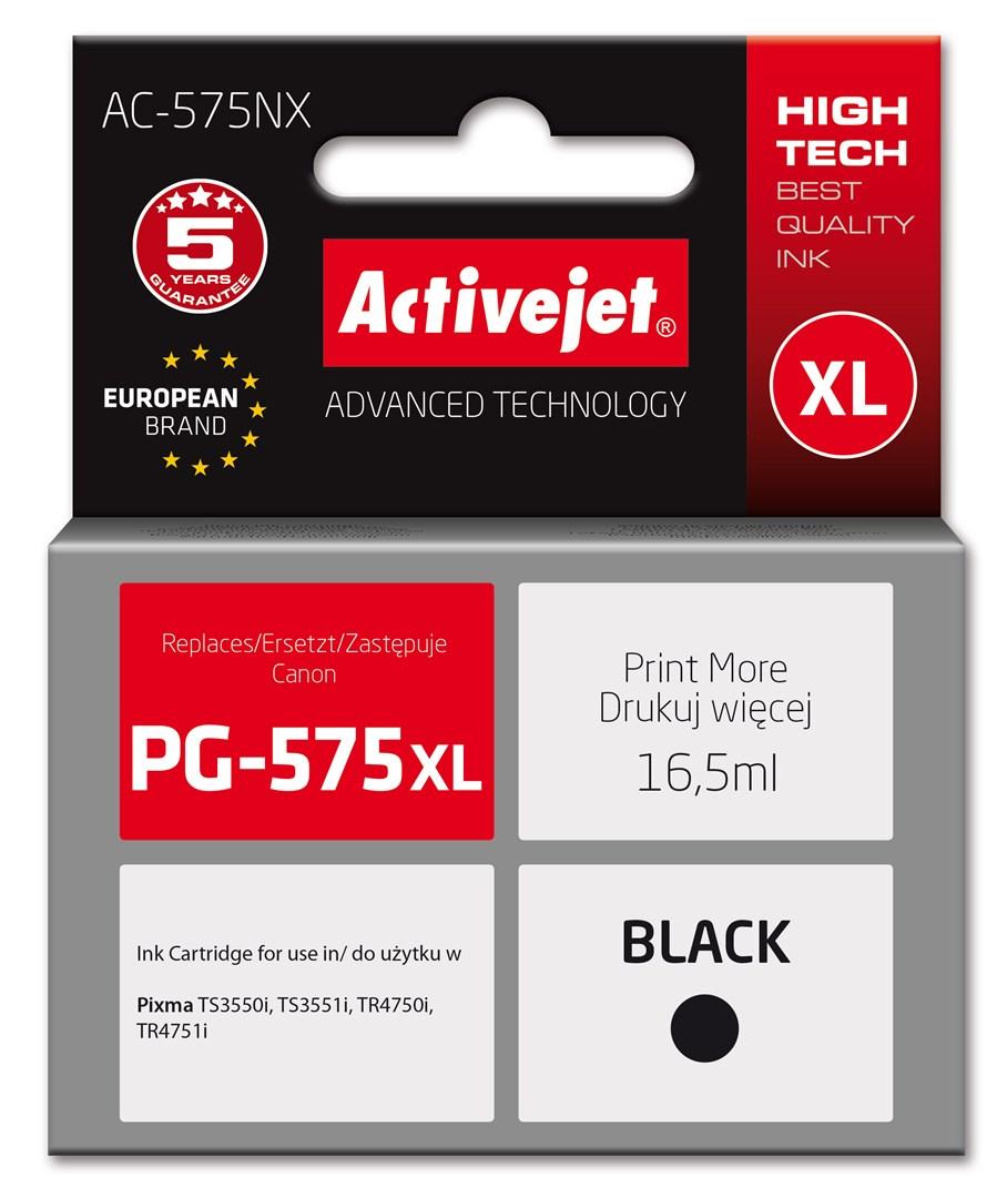 Blækpatron til Canon – Activejet AC-575NX PG-575XL, XL, sort, 16,5 ml billede