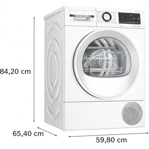 Tørretumbler med varmepumpe Bosch WQG145APPL, 9 kg