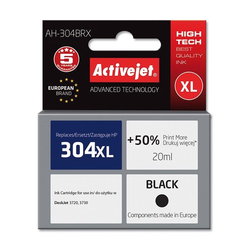 Blækpatron til HP 304XL – Activejet Premium, sort, 20 ml (kompatibel) billede