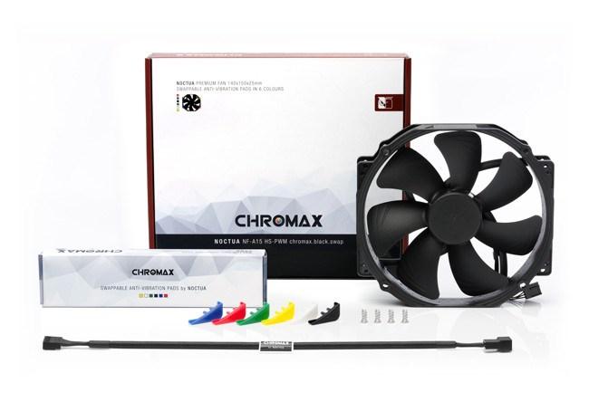Kabinetventilator Noctua NF-A15 HS-PWM chromax.black.swap 140 mm