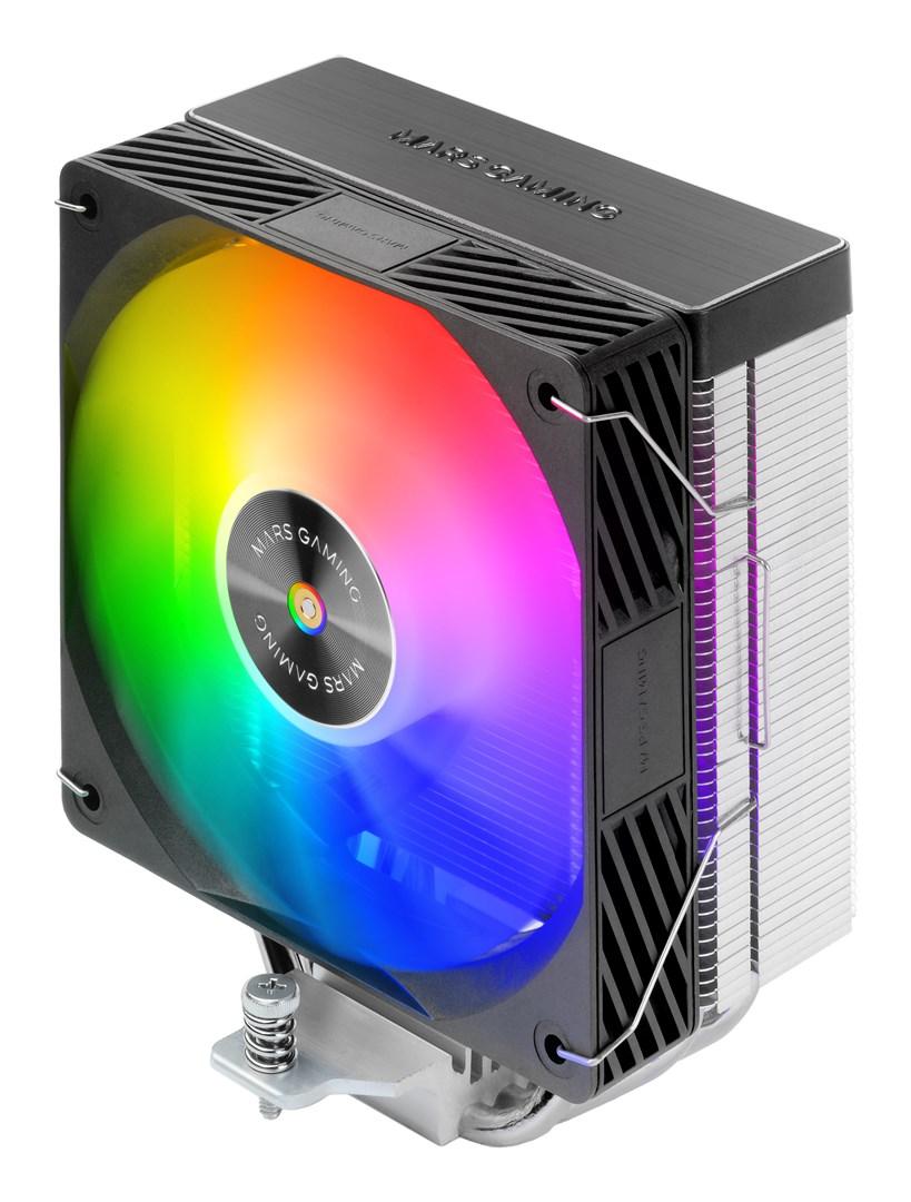 CPU-køler Mars Gaming MCPU-X4ARGB - 120 mm ARGB, 220 W TDP billede