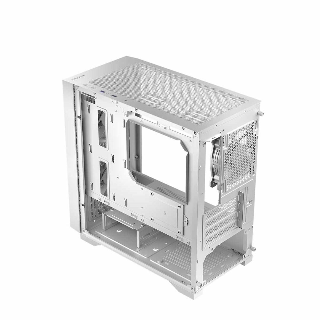 PC kabinet LOGIC DART PRO MINI med USB-C - hvid billede