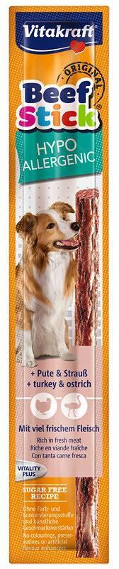 Hundegodbid – Vitakraft Beef Stick Hypoallergenic kalkun med struds, 12 g billede