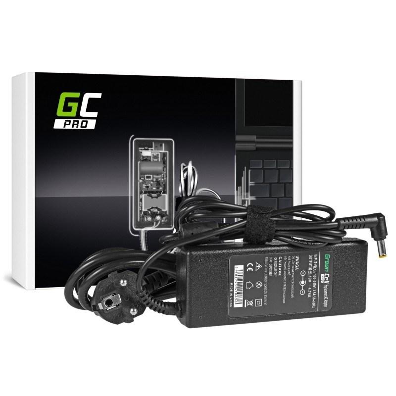 Laptop oplader 90 W – Green Cell AD02P, 19 V, til Acer (indendørs), sort billede