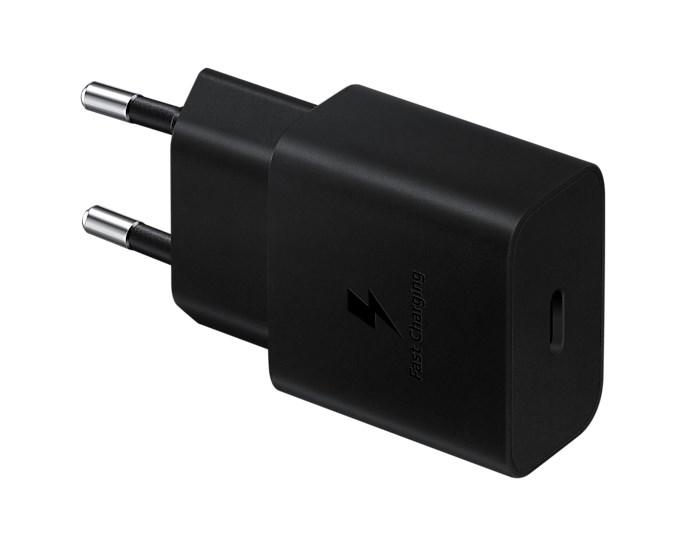 Oplader med hurtigopladning - Samsung USB‑C 9 V/5 V, sort (indendørs)