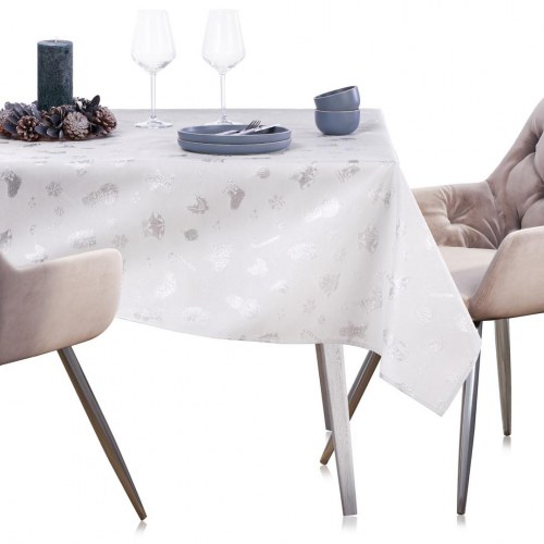 Juledug hvid 140×180 cm - Christmas Story fra AmeliaHome