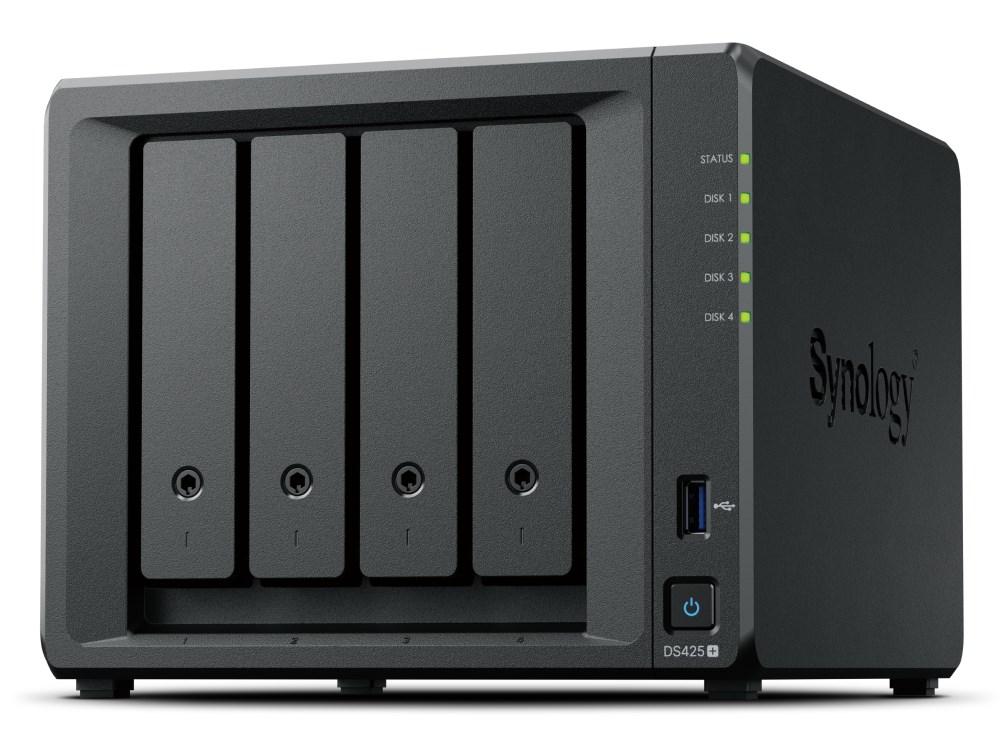 NAS server Synology DiskStation DS425+ - Intel Celeron J4125, 2 GB DDR4, 4-bay, kun Synology HDD
