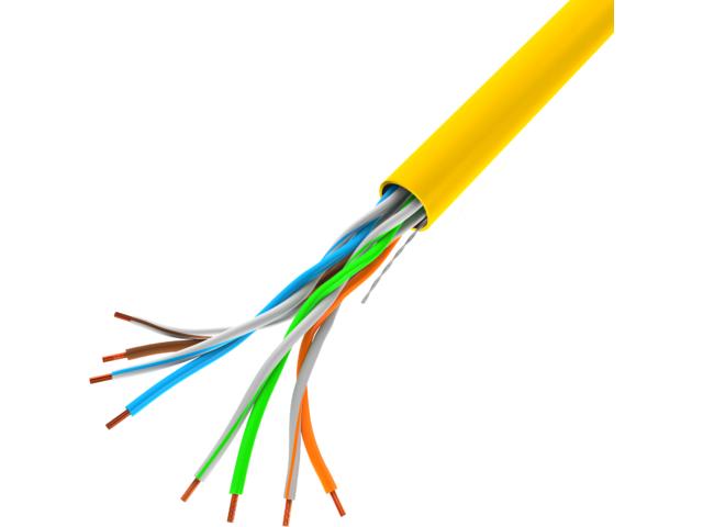 Netværkskabel UTP Cat5e 305 m - Lanberg, gul billede
