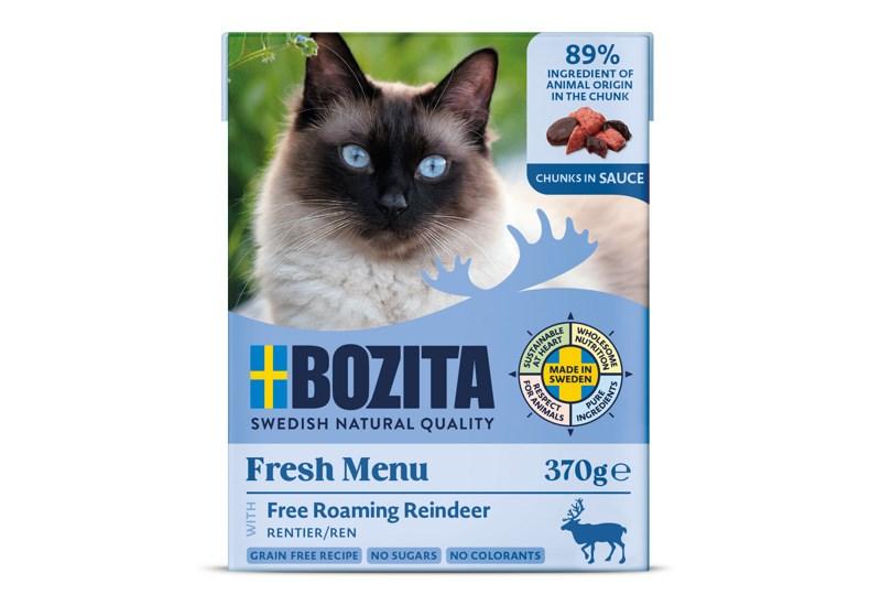 Vådfoder til kat BOZITA Fresh Menu Rensdyr 370 g billede