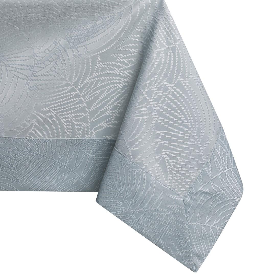 Dug 140x140 cm grå - AmeliaHome Gaia, præget plantemotiv billede