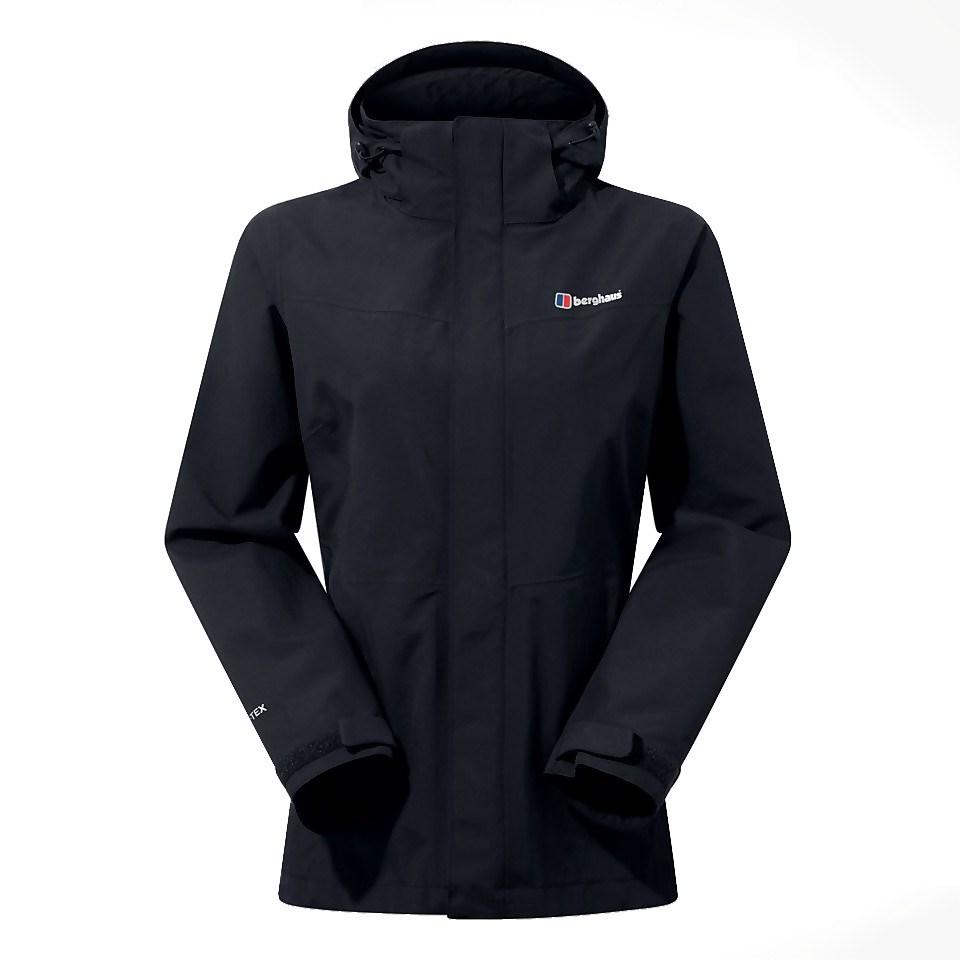 Regnjakke dame Berghaus Hillwalker Gore‑Tex InterActive - str. M, sort billede