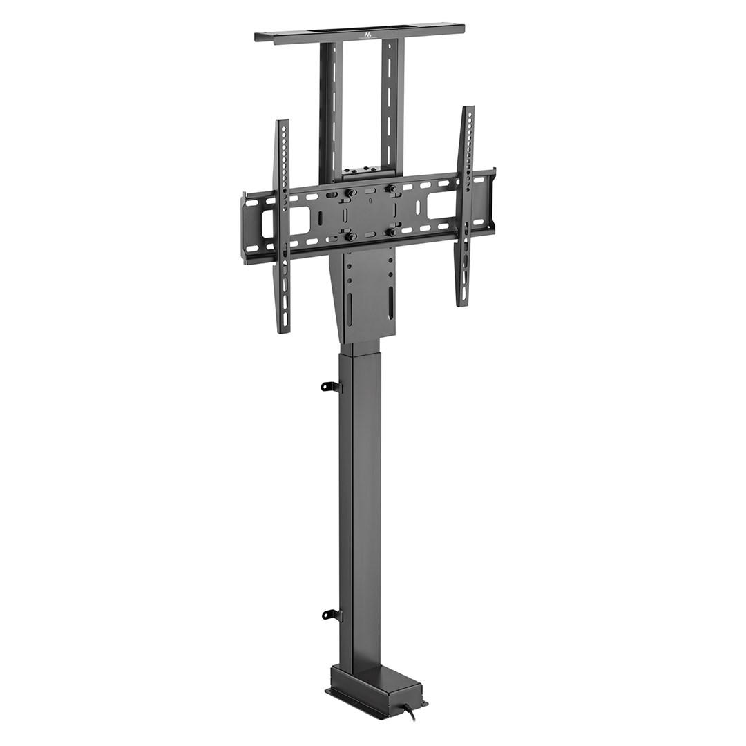TV lift gulvstativ – Maclean MC-866T motoriseret, TUYA app, Alexa/Google, 37–80", 60 kg, VESA 75×75 til 600×400 (EU-stik) billede