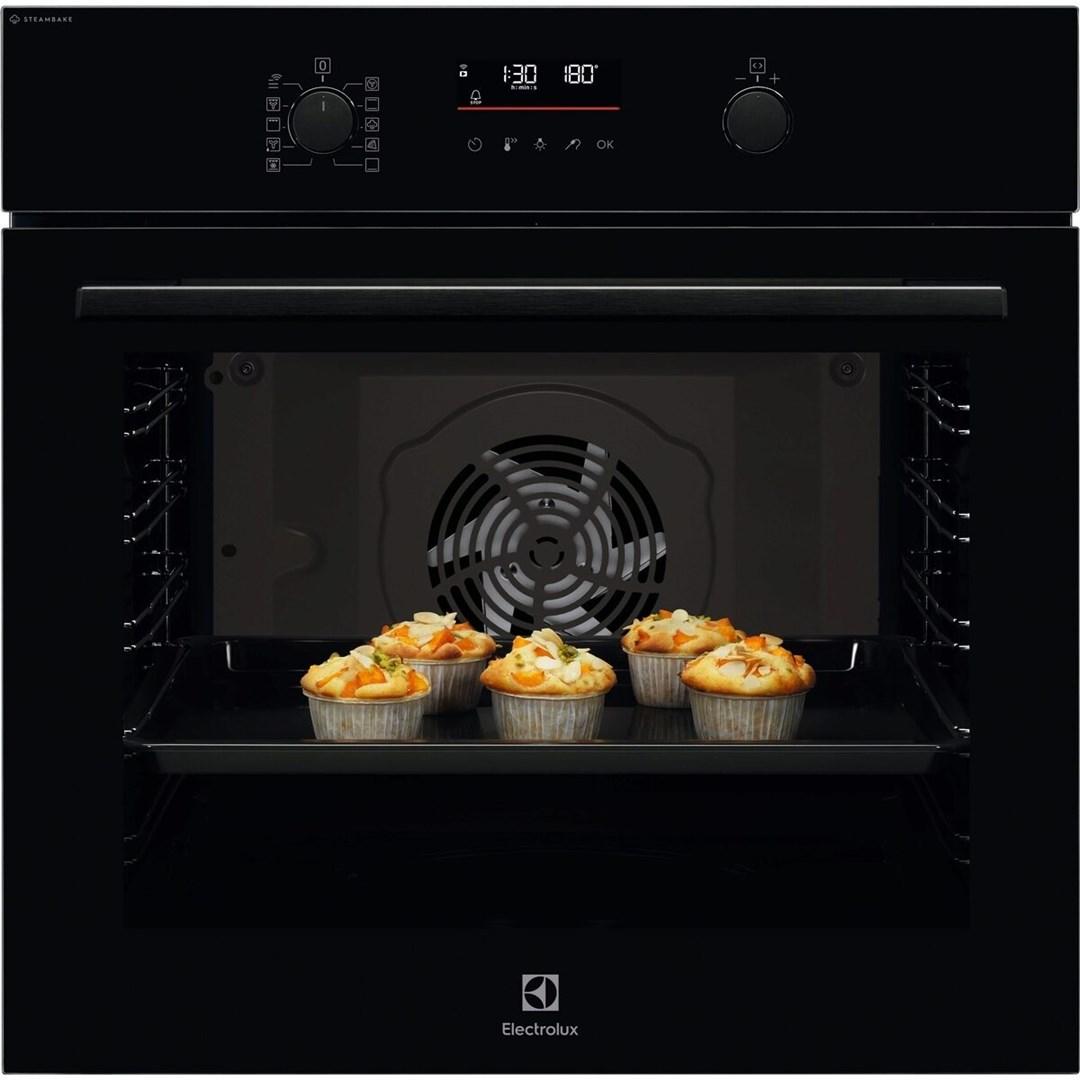 Indbygningsovn Electrolux SteamBake 600, katalyse, sort