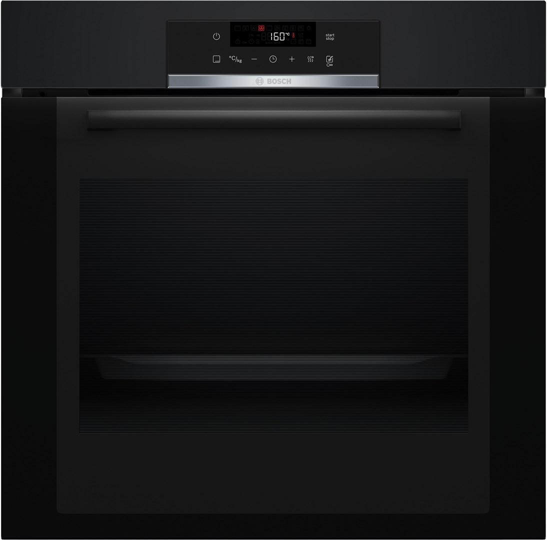 Indbygningsovn Bosch Serie 4 HBA372EB3, 71 l, 3.600 W, sort billede
