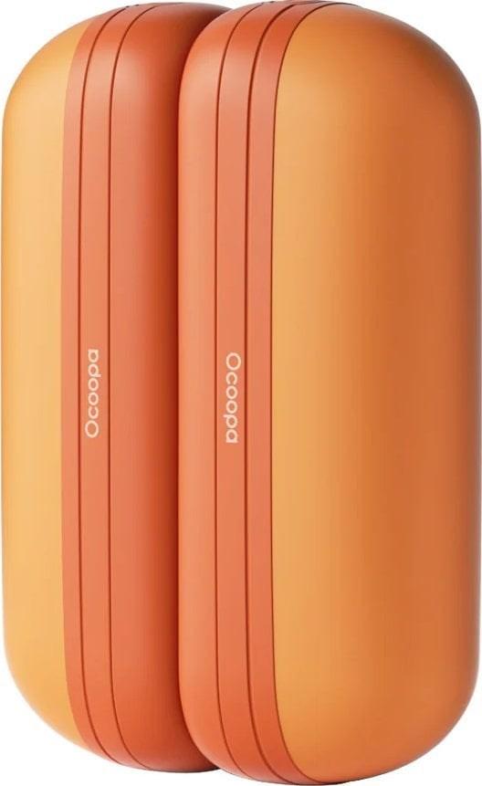 Ocoopa UT2S mini genopladelige håndvarmere i aluminium 2 x 2600 mAh - orange