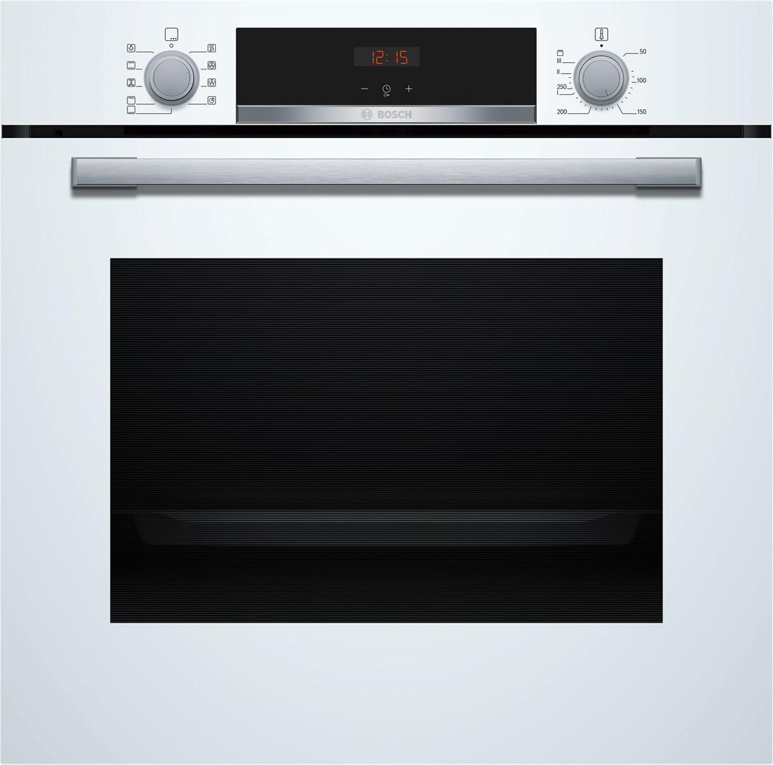 Bosch Serie | 4 HBA534BW3 - Ovn - til indbygning - niche - bredde: 56 cm - dybde: 55 cm - højde: 58.5 cm - med selv-rengøring - Klasse A+ - hvid