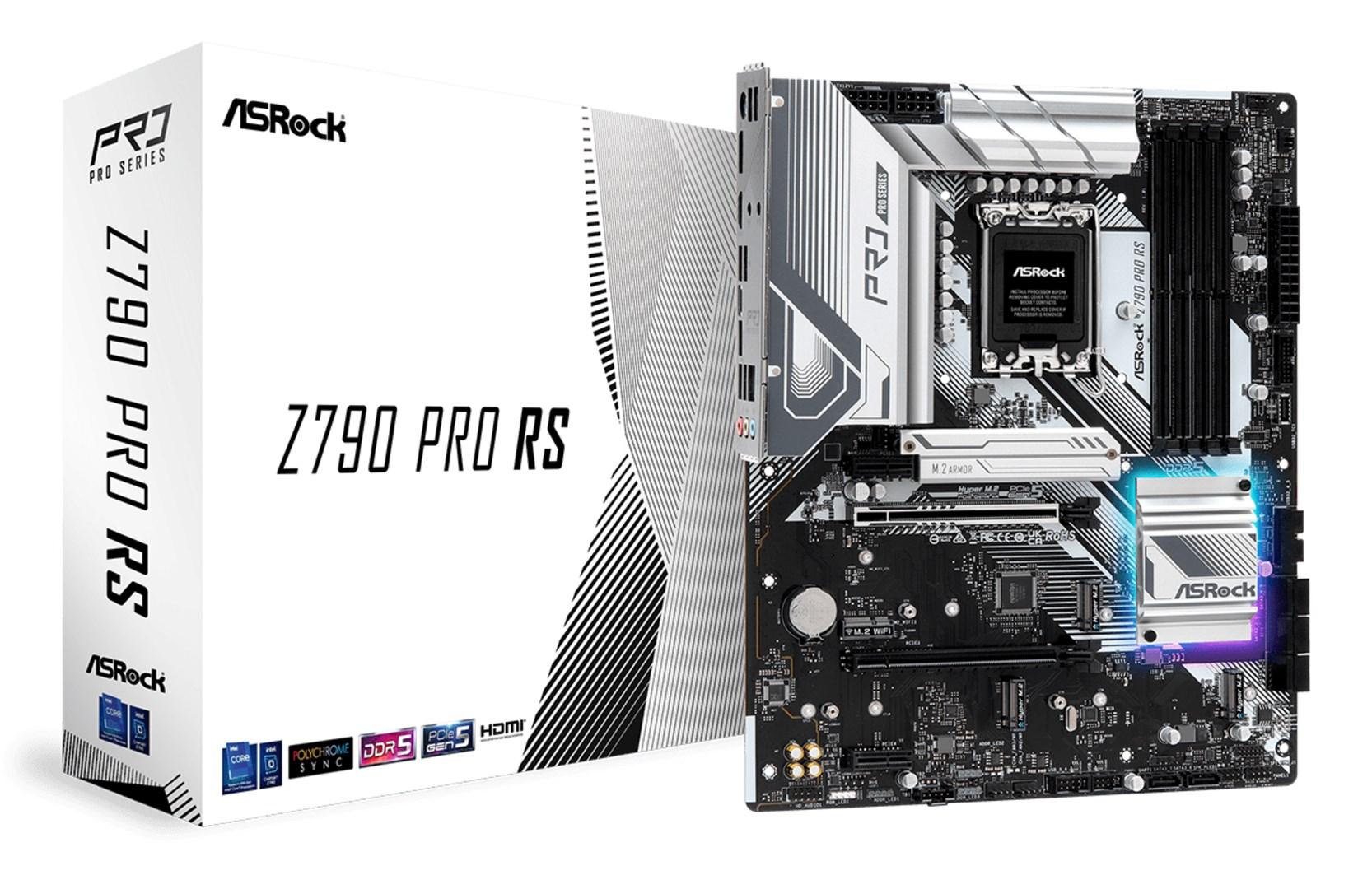 Bundkort Asrock Z790 Pro RS - Intel Z790, LGA 1700, ATX