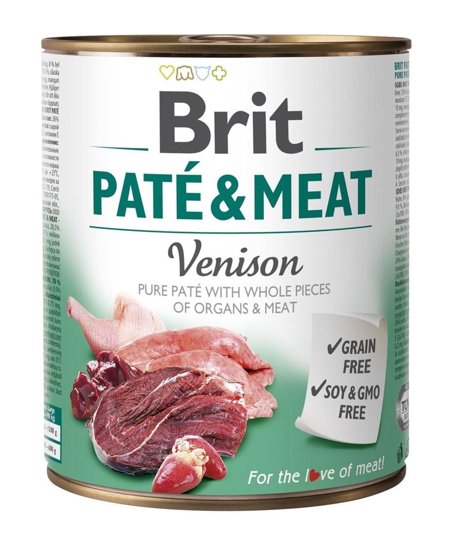 Vådfoder til hund – Brit Paté & Meat med vildt, 800 g billede