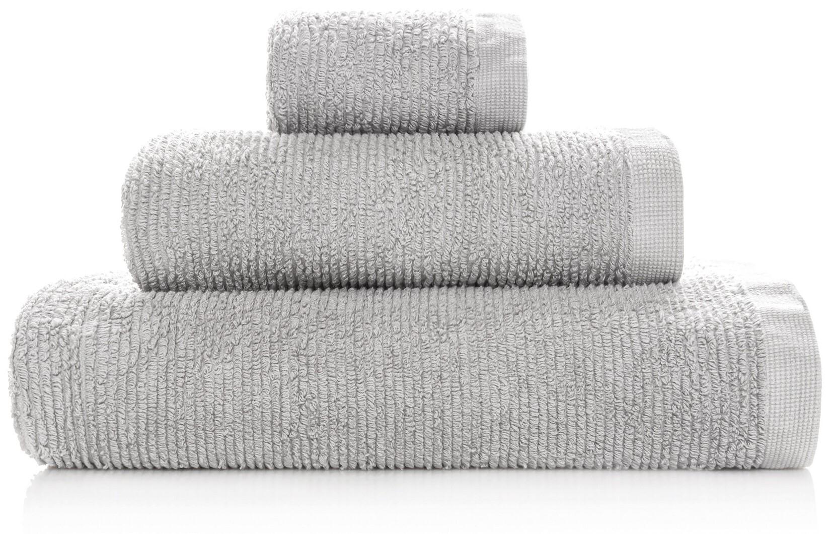 Håndklæde Sorema Ribbon 70×140 - grå bomuld billede