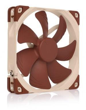 Kabinetsblæser 140 mm Noctua NF-A14 FLX - beige/brun