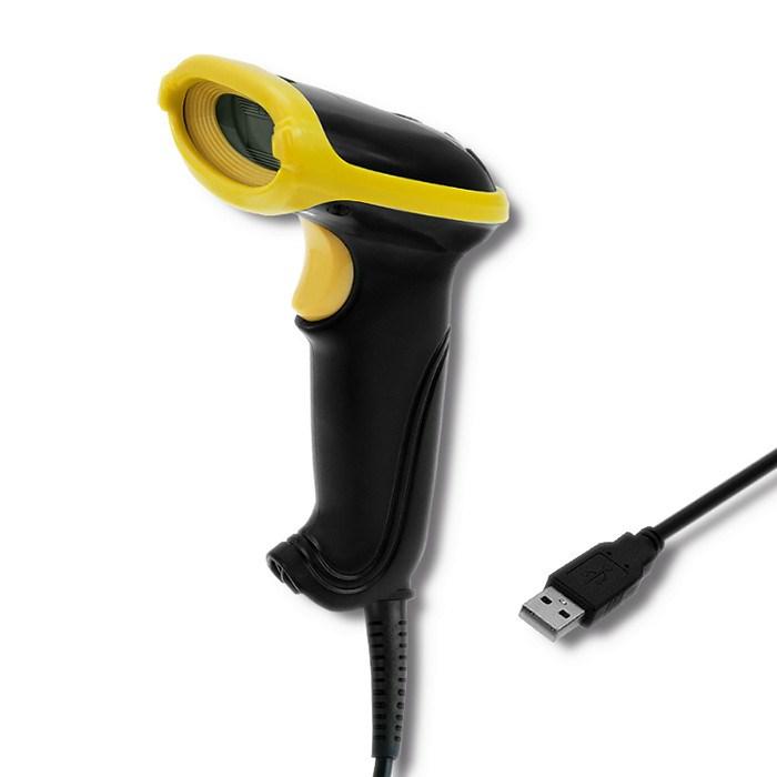 Stregkodescanner Qoltec 50867 – 1D/2D, USB, sort billede