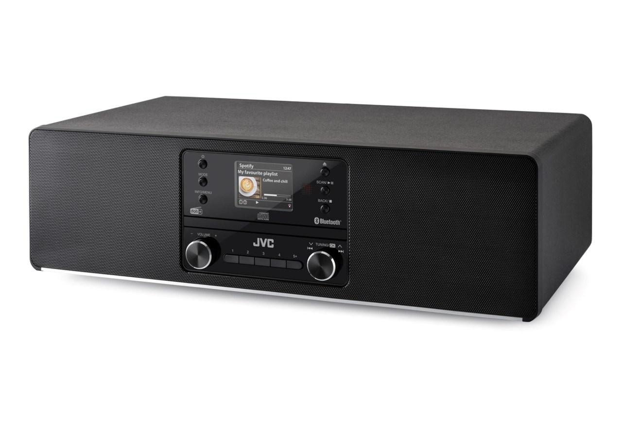 Stereoanlæg med Bluetooth - JVC RD-E984B, sort billede