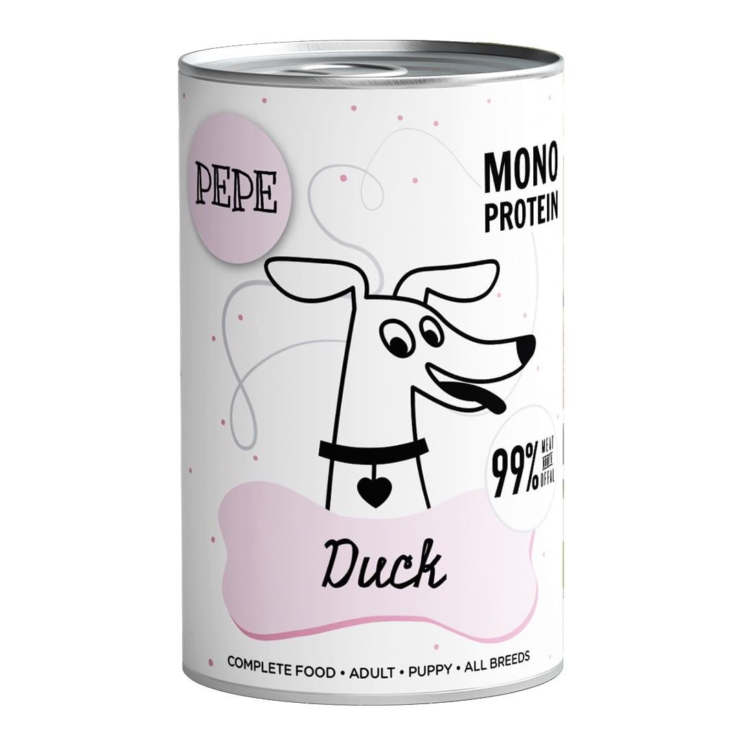 Hundefoder vådfoder PAKA ZWIERZAKA Pepe And – 400 g billede