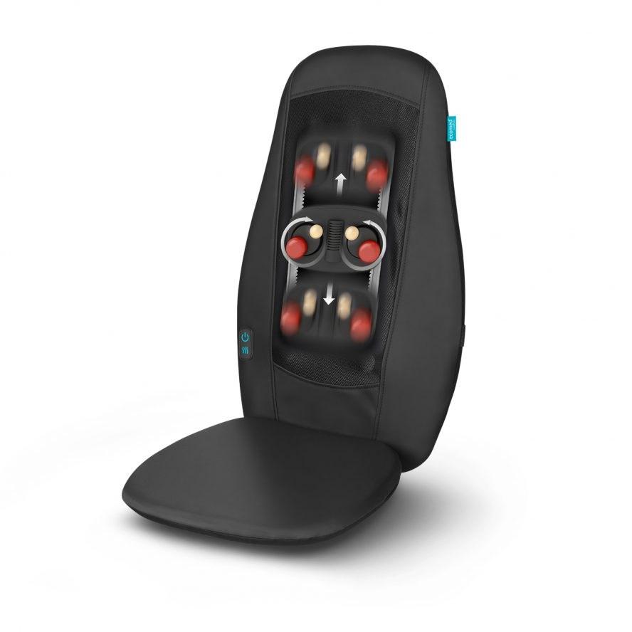 Massagepude med Shiatsu og varme - Medisana Ecomed MC-15E, sort 24 W billede