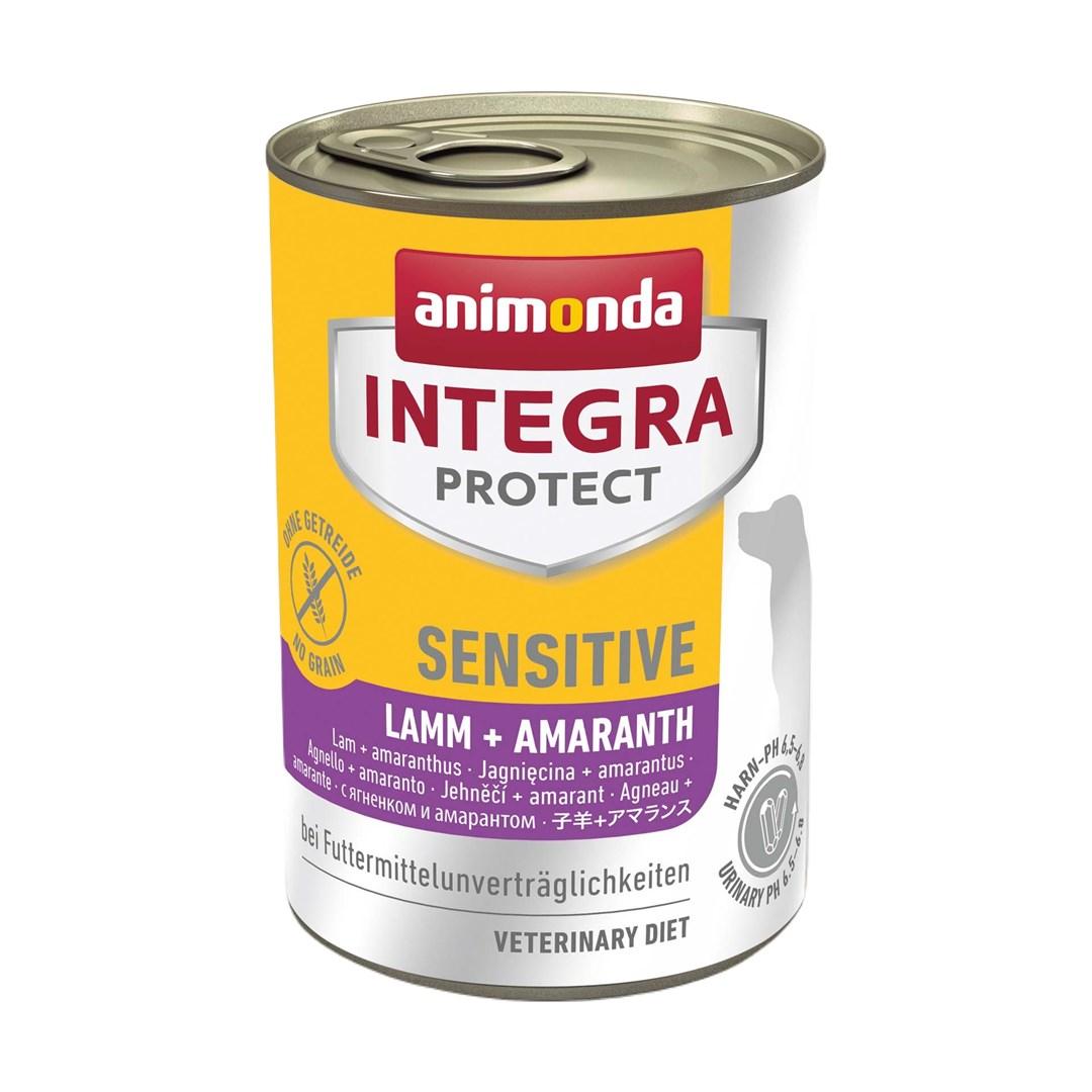 Hundefoder vådfoder Animonda Integra Protect Sensitive lam med amarant – 400 g billede