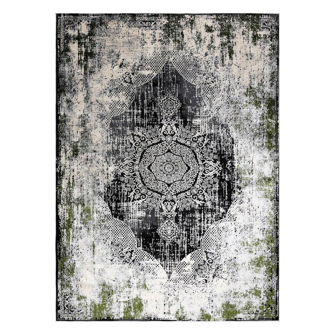 Gulvtæppe Hakano Lean Rosette 2 - cremefarvet 80×150 cm billede