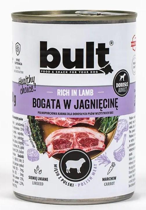 Hundefoder vådfoder – bult Rich in Lamb, 800 g billede