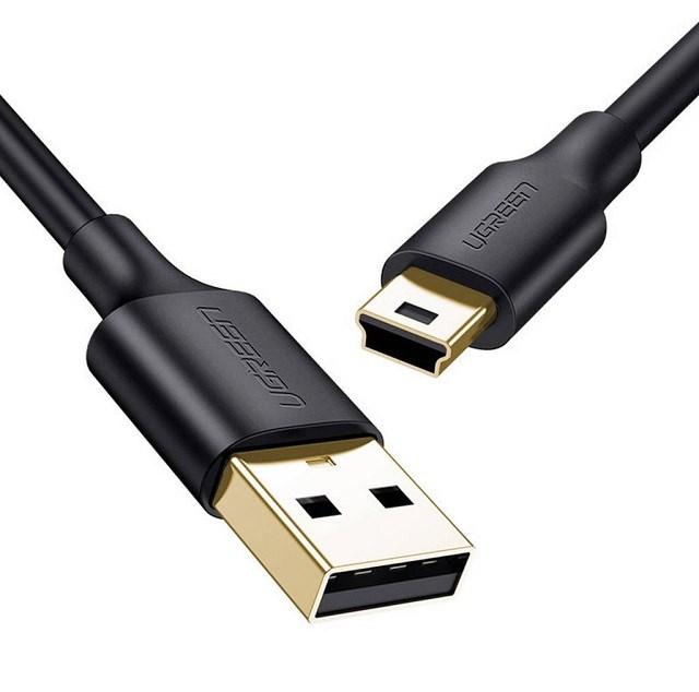 USB-kabel mini USB 1 m - UGREEN (sort) billede