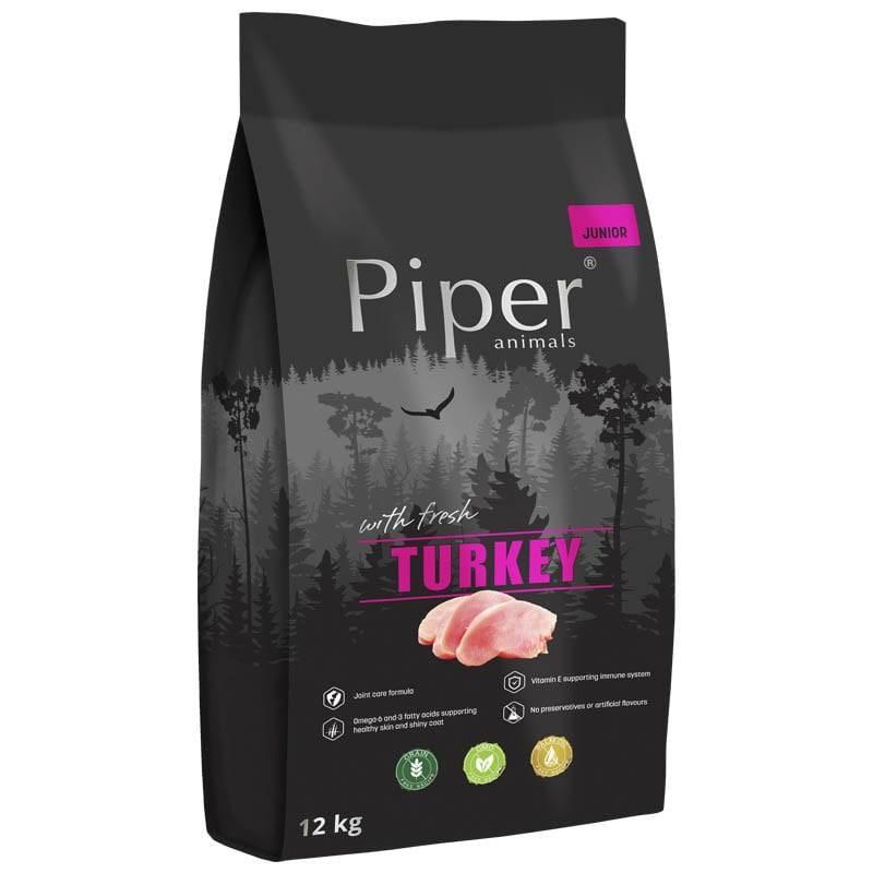 Hundefoder tørfoder - Dolina Noteci Piper Junior med kalkun, 12 kg billede
