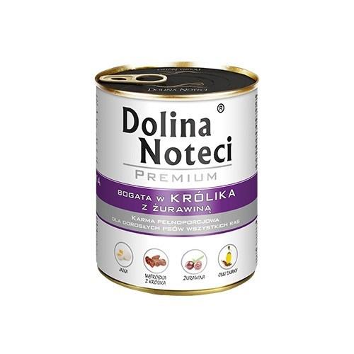 Hundefoder vådfoder Dolina Noteci Premium – kanin med tranebær, 800 g billede