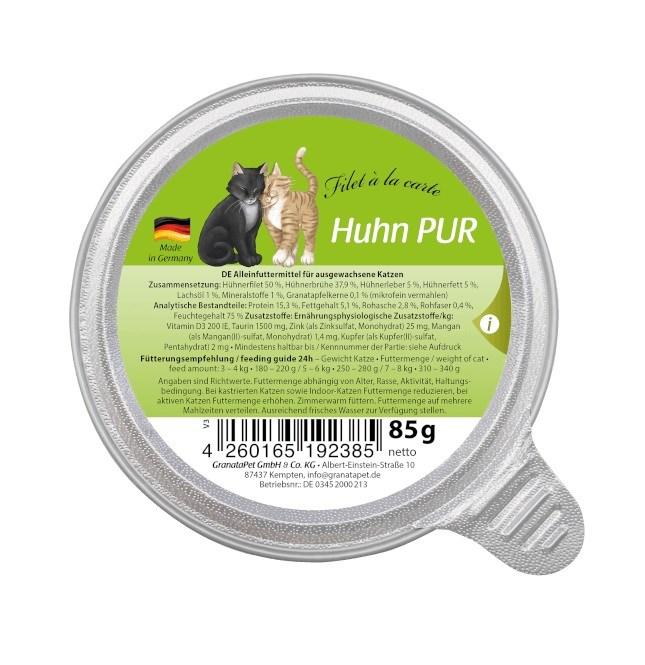 Vådfoder til kat – Fox4Pets GranataPet Filet á la carte Kylling 85 g billede