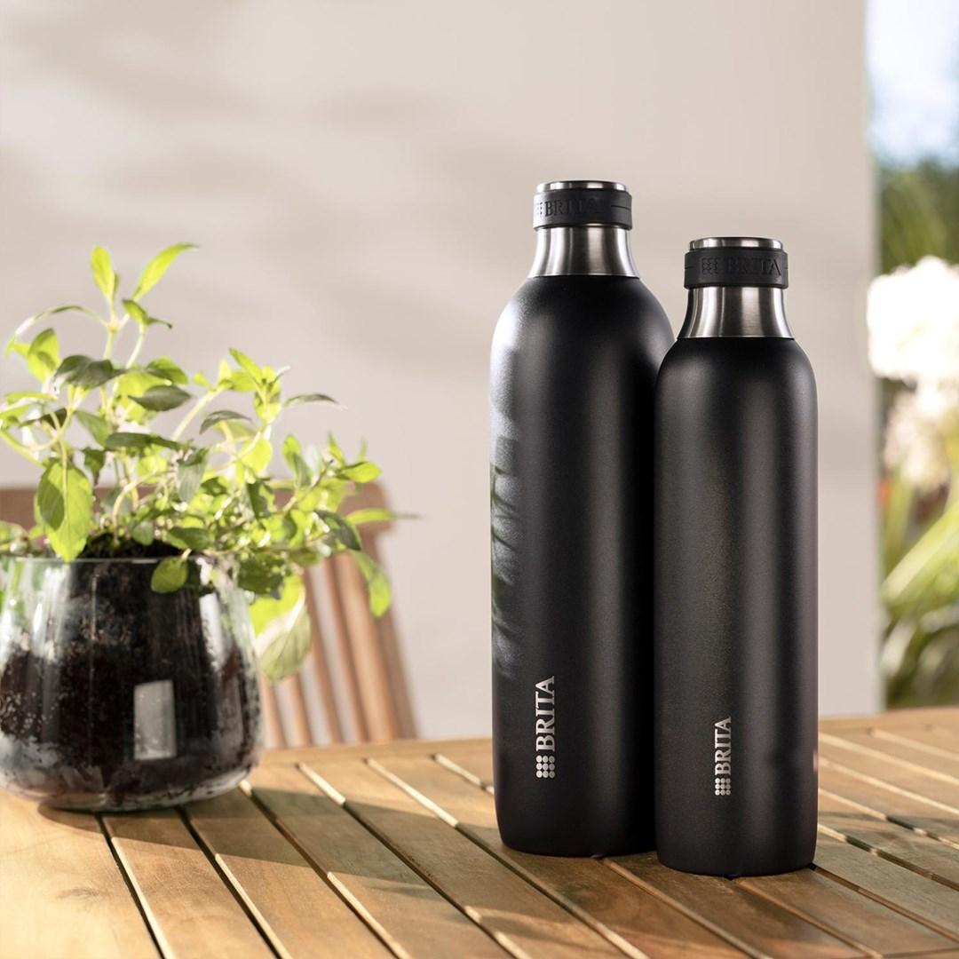 Drikkeflaske BRITA sodaTRIO - 0,65 l, sort billede