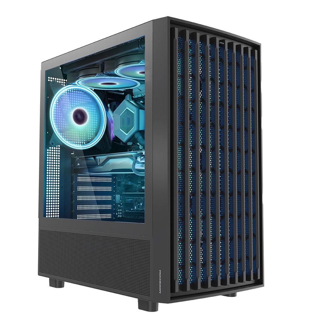 PC kabinet - MODECOM Breeze ARGB Flow Midi Tower med USB 3.0 x2 og USB-C billede