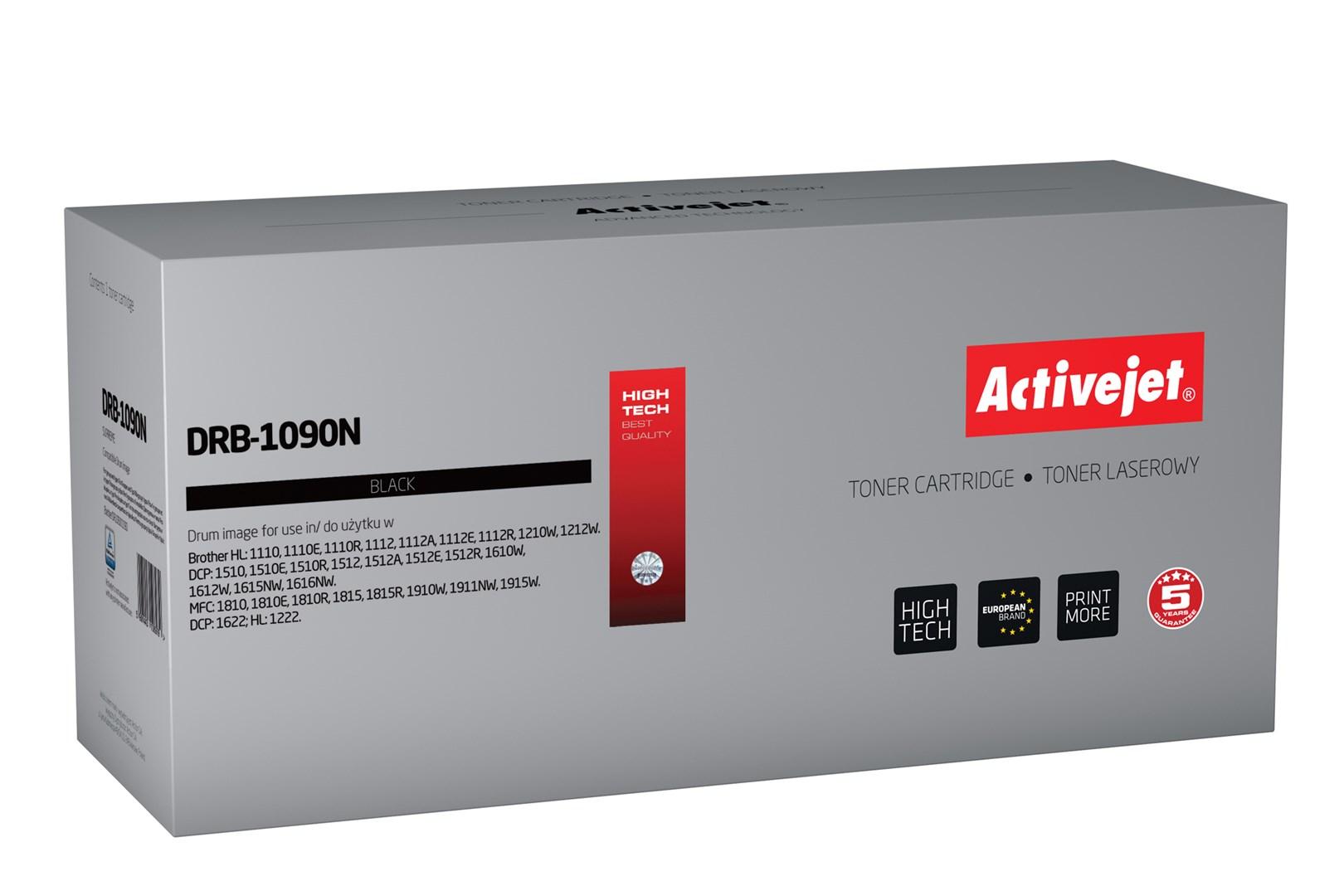 Tromleenhed til laserprinter - Activejet DRB-1090N (erstatning for Brother DR-1090, sort, ca. 10.000 sider) billede
