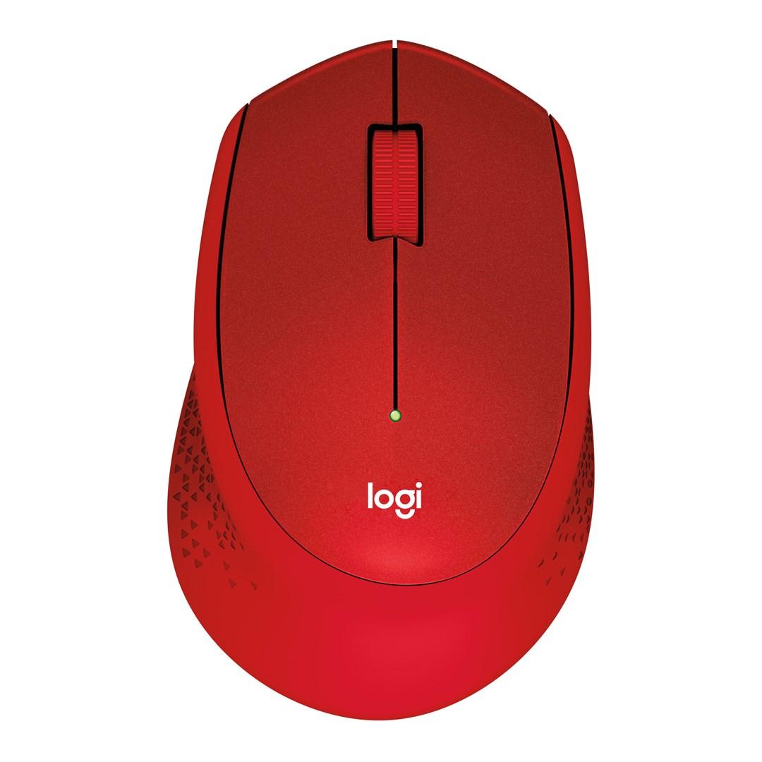 Trådløs mus Logitech M330 Silent Plus - rød