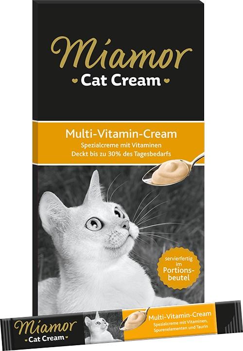 Kattegodbid Miamor Cat Cream Multivitamin – 6 x 15 g billede