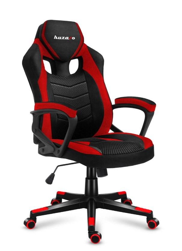 Gamerstol Huzaro Force 2.5 Red Mesh - ergonomisk stol billede